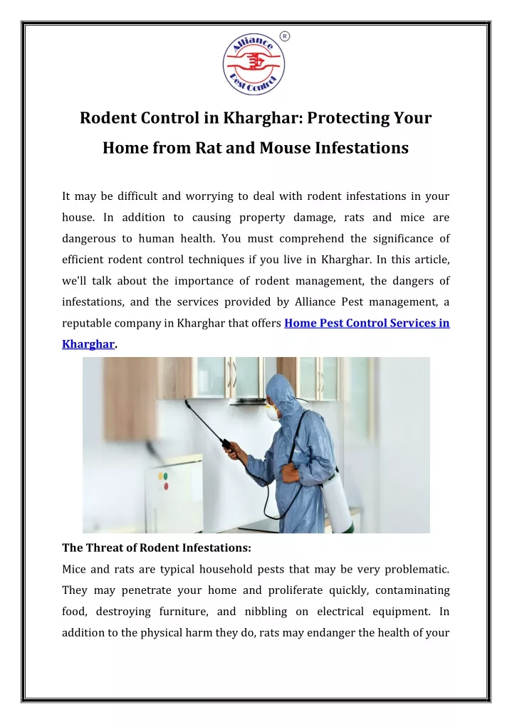 rodent control in kharghar protecting your