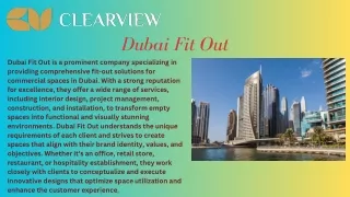 Dubai Fit Out | Clearview UAE