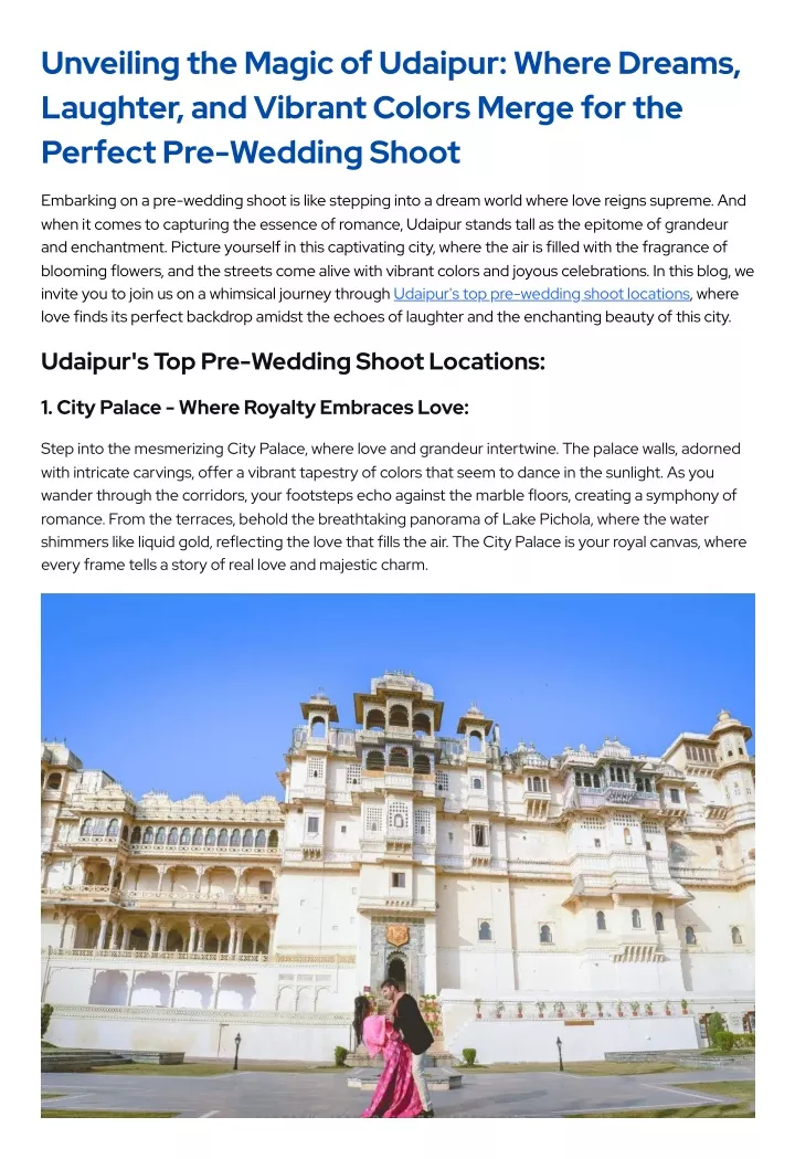 unveiling the magic of udaipur where dreams