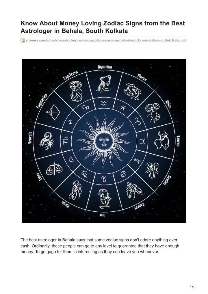 know about money loving zodiac signs from