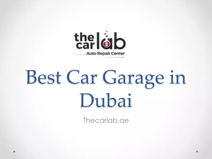 best car garage in dubai