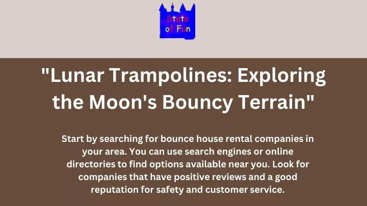 lunar trampolines exploring the moon s bouncy