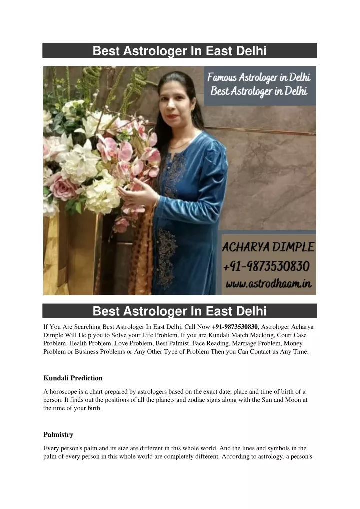 best astrologer in east delhi