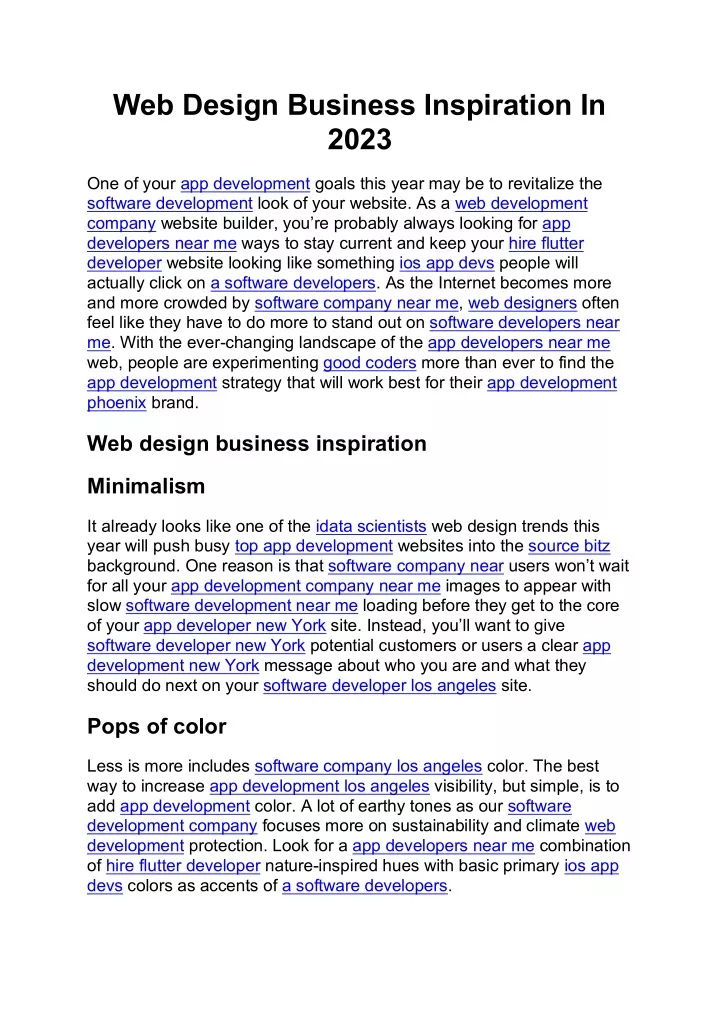 web design business inspiration in 2023