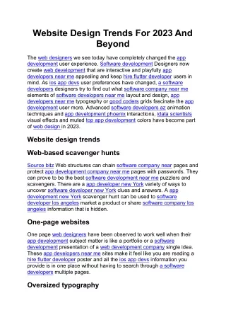 website design trends for 2023 and beyond
