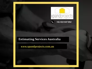 Estimating Services Australia