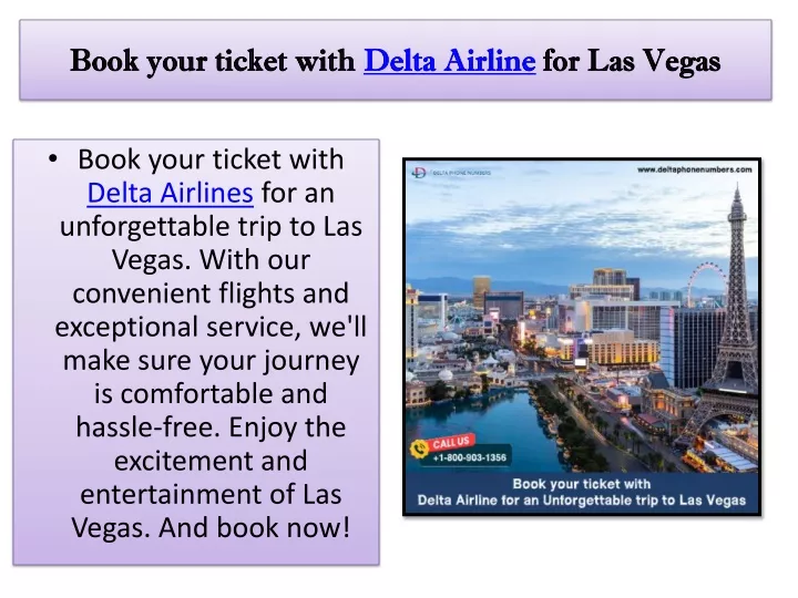 book your ticket with delta airline for las vegas