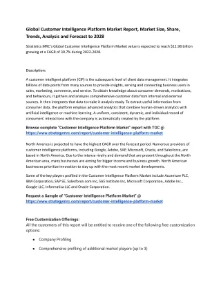 global customer intelligence platform market