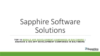 sapphire software solutions