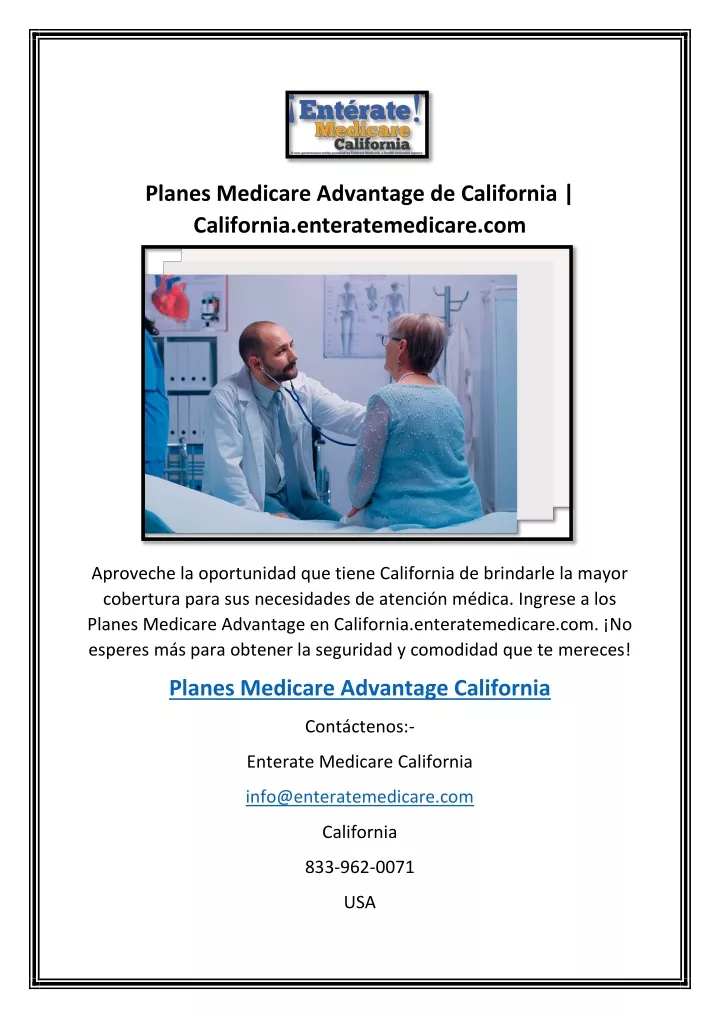 planes medicare advantage de california