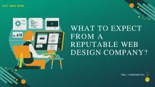 What to Expect from a Reputable Web Design Company?