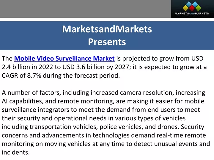 marketsandmarkets presents