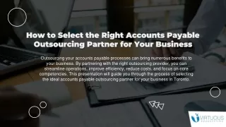 How to Select an Accounts Payable Outsourcing Partner | Virtuous Bookkeeping