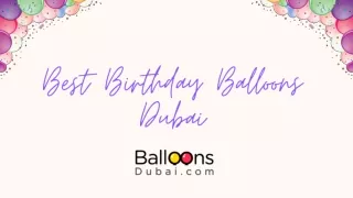 Birthday Balloons Delivery in Dubai