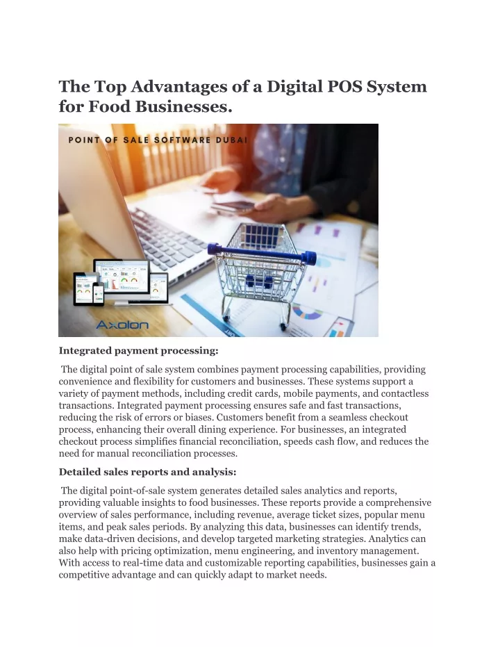 the top advantages of a digital pos system
