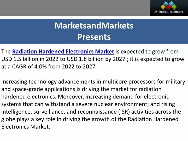 marketsandmarkets presents