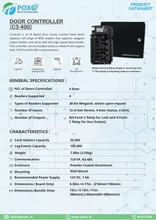 POXO Door  controller (C3-400)