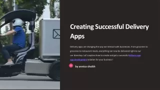 On-Demand Delivery App Development Solutions: Designed for Efficiency