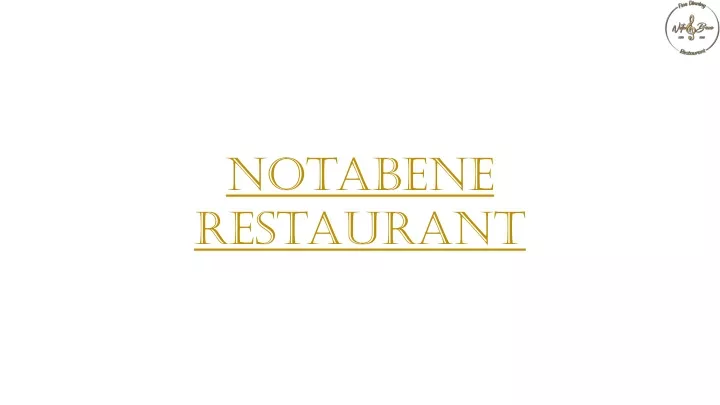 notabene restaurant