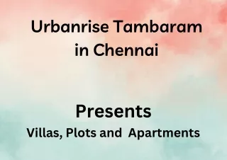 Urbanrise Tambaram at Chennai - E brochure