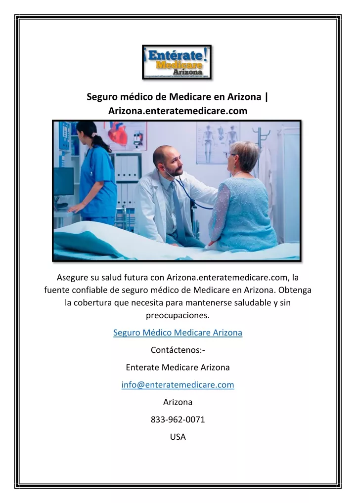 seguro m dico de medicare en arizona arizona