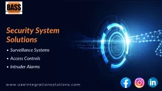 Security System Solutions | UAE Integration Solutions