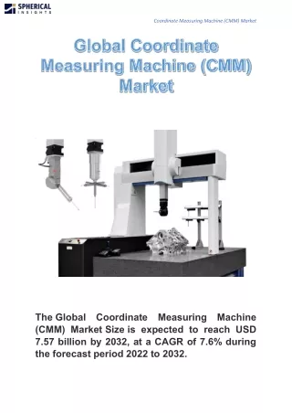 coordinate measuring machine cmm market