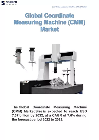 coordinate measuring machine cmm market