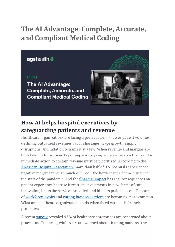 the ai advantage complete accurate and compliant