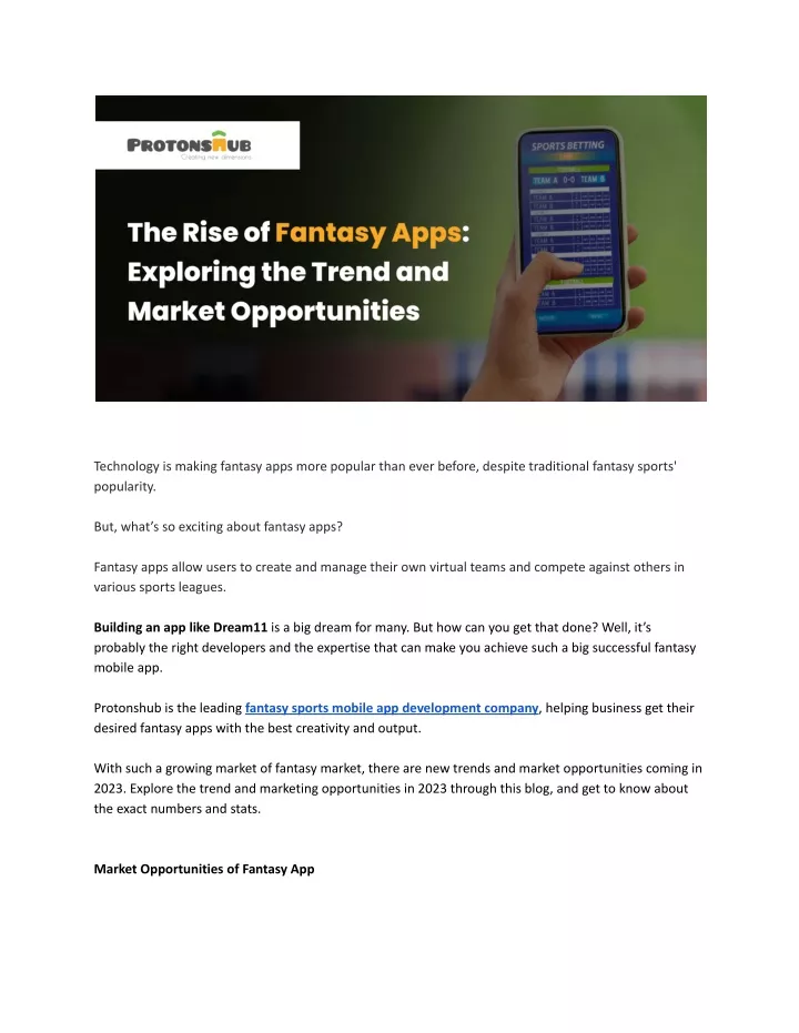 technology is making fantasy apps more popular