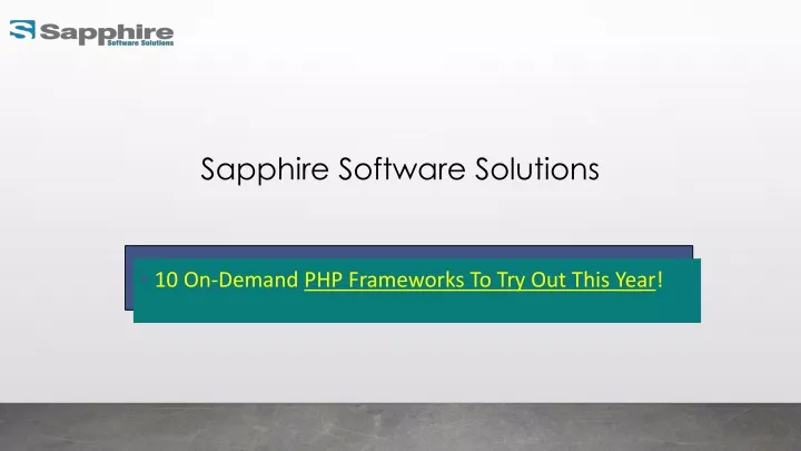 sapphire software solutions