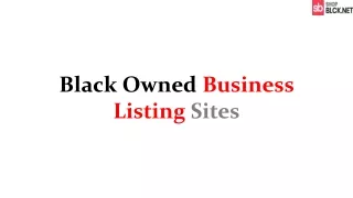 Black-Owned Business Directory Sites: How Can They Help?