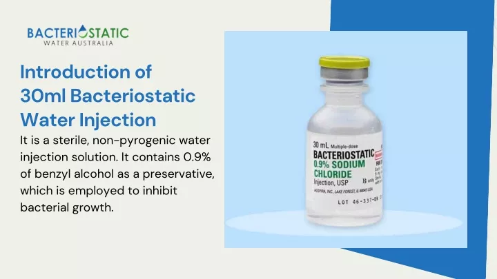 PPT - An Introduction Of Bacteriostatic Water To Its Role In Medication ...