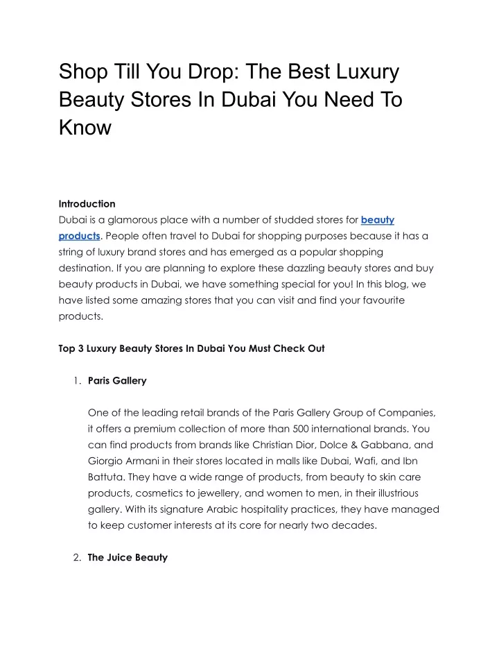 shop till you drop the best luxury beauty stores