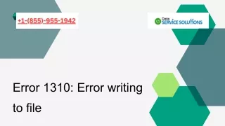 Fixing Error 1310 Error writing to file [Easy Solutions]