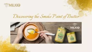 Smoke point of butter
