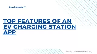 Top Features Of An EV Charging Station App