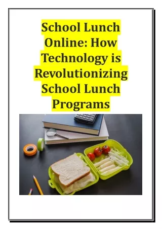 school lunch