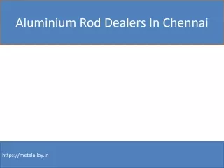 Aluminium Rod Dealers In Chennai