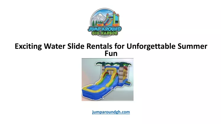 exciting water slide rentals for unforgettable
