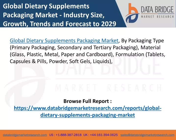 global dietary supplements packaging market