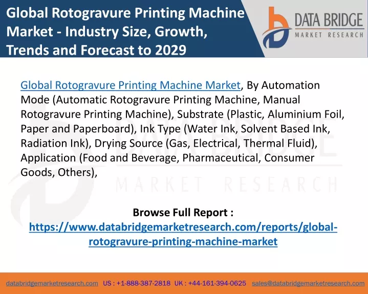 global rotogravure printing machine market