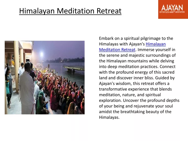 himalayan meditation retreat