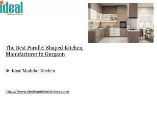 The Best Parallel Shaped Kitchen Manufacturer in Gurgaon