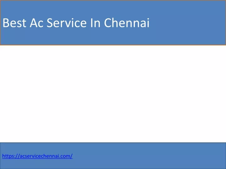 best ac service in chennai
