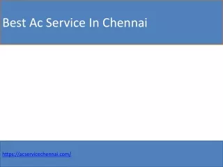 Best Ac Repair In Chennai