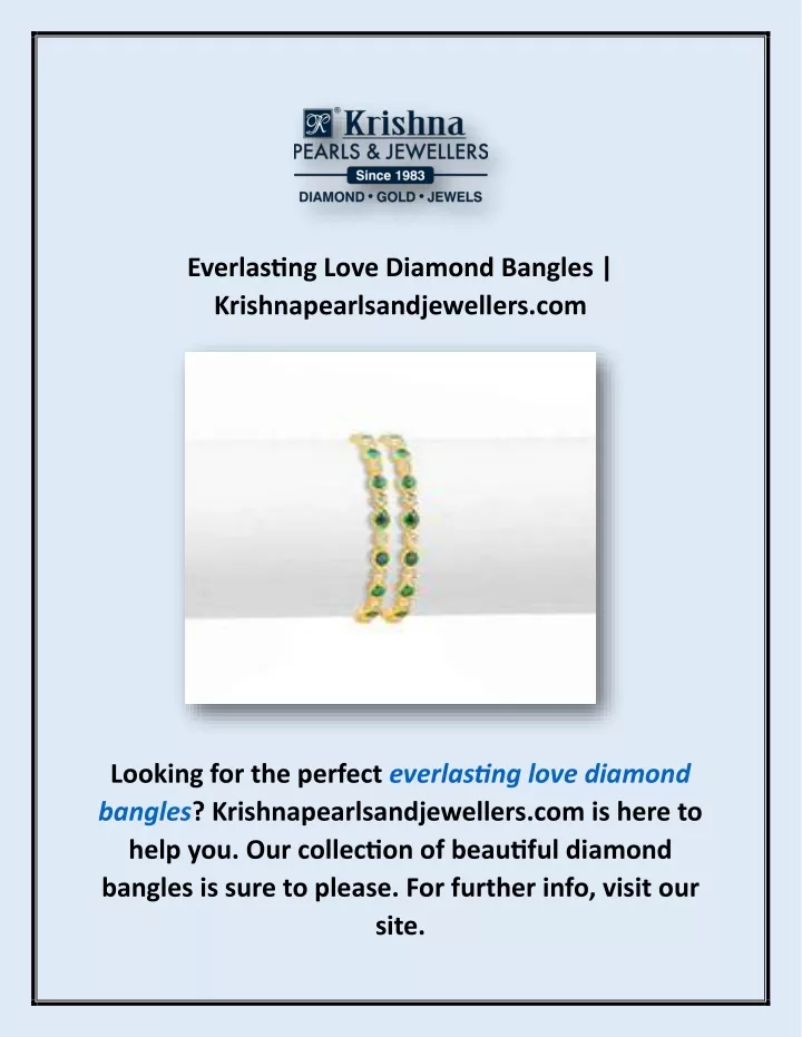 everlasting love diamond bangles