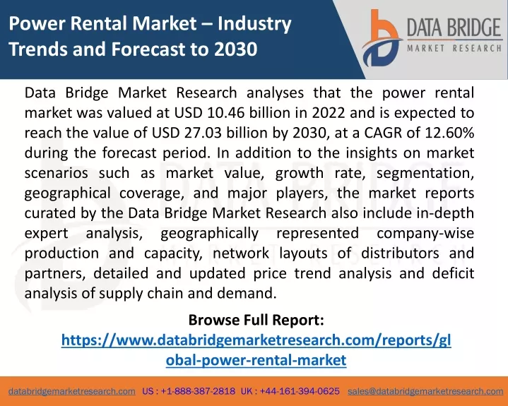 power rental market industry trends and forecast