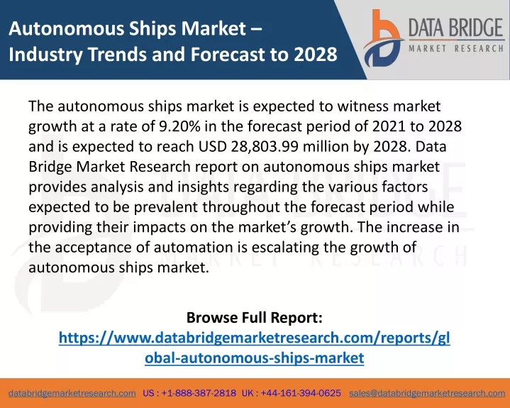 autonomous ships market industry trends