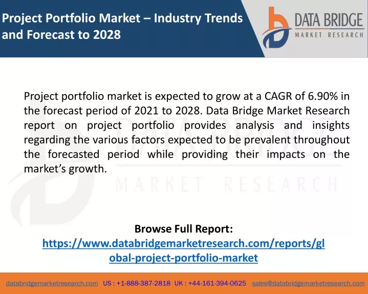 project portfolio market industry trends